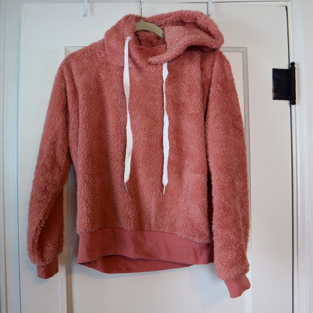 Pink Sherpa Sweatshirt